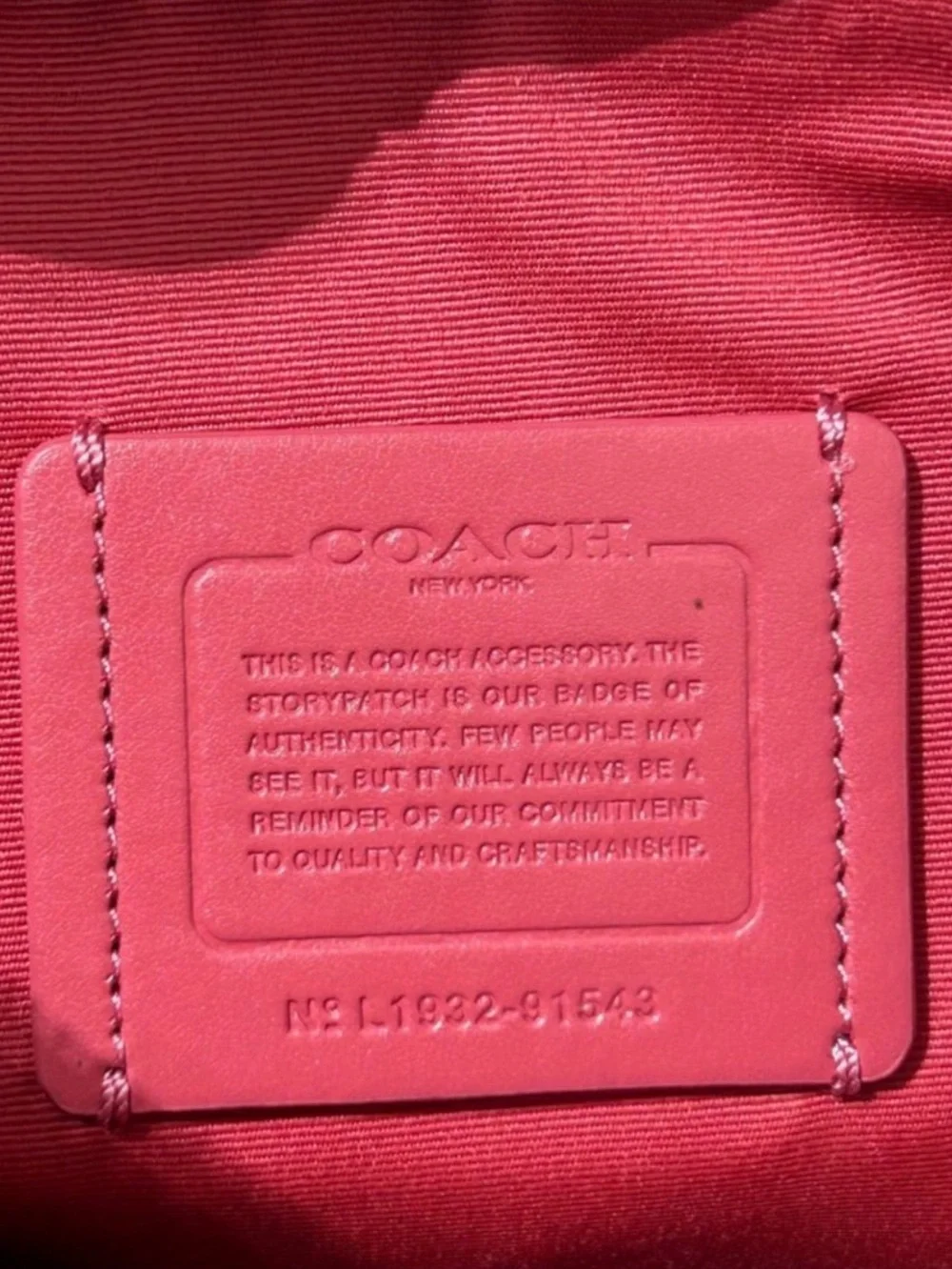 Coach signature coated